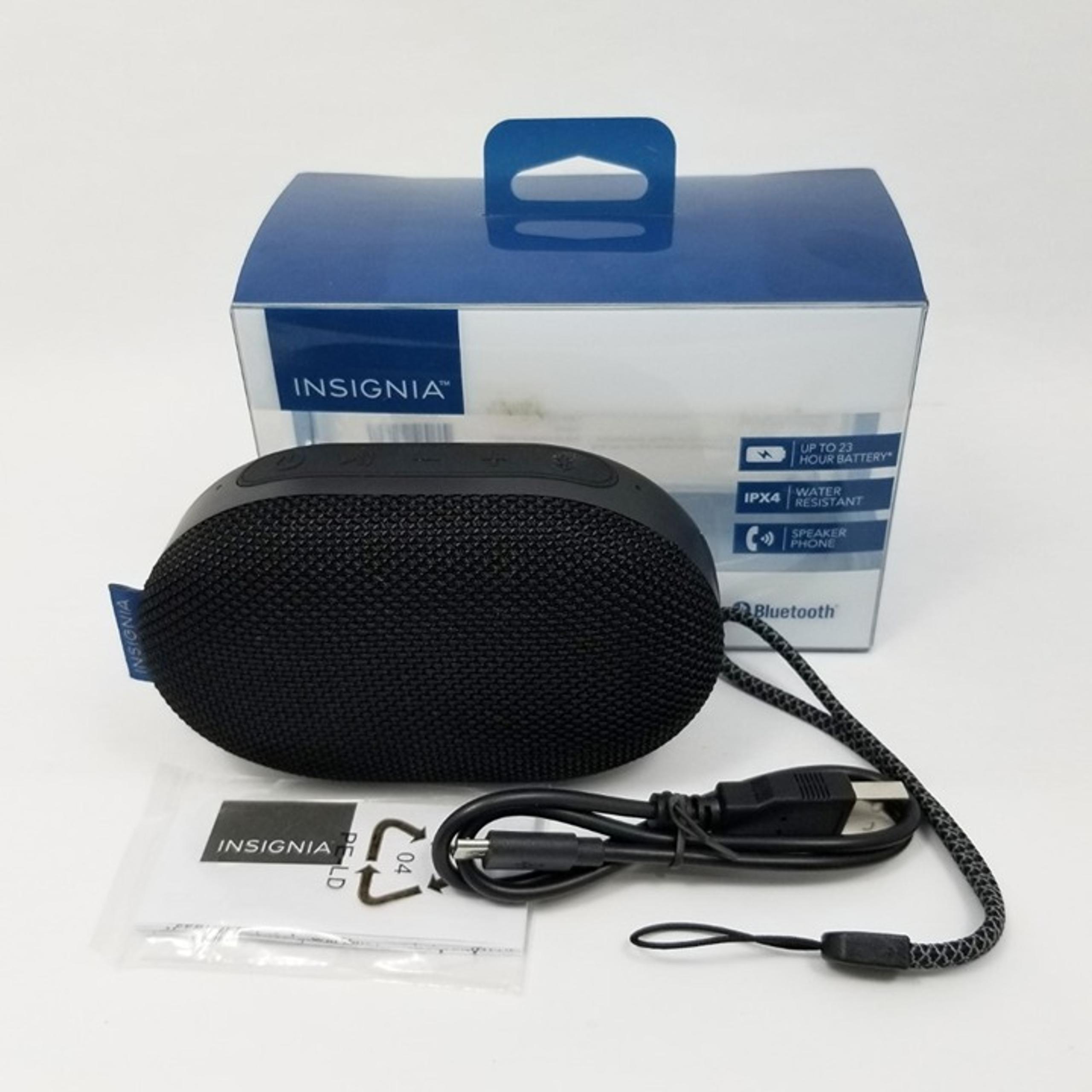 INSIGNIA Mini Sonic Portable Bluetooth Speaker NS-MINISONIC20 - Black