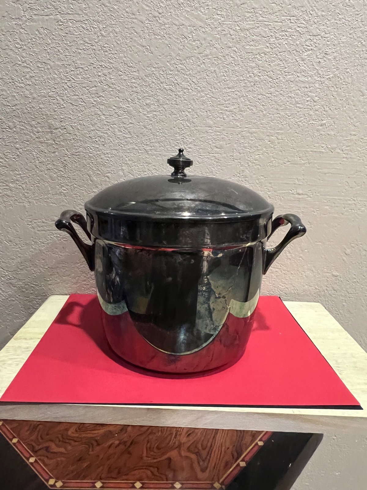 Vintage Silver Plate Crescent Ice Bucket