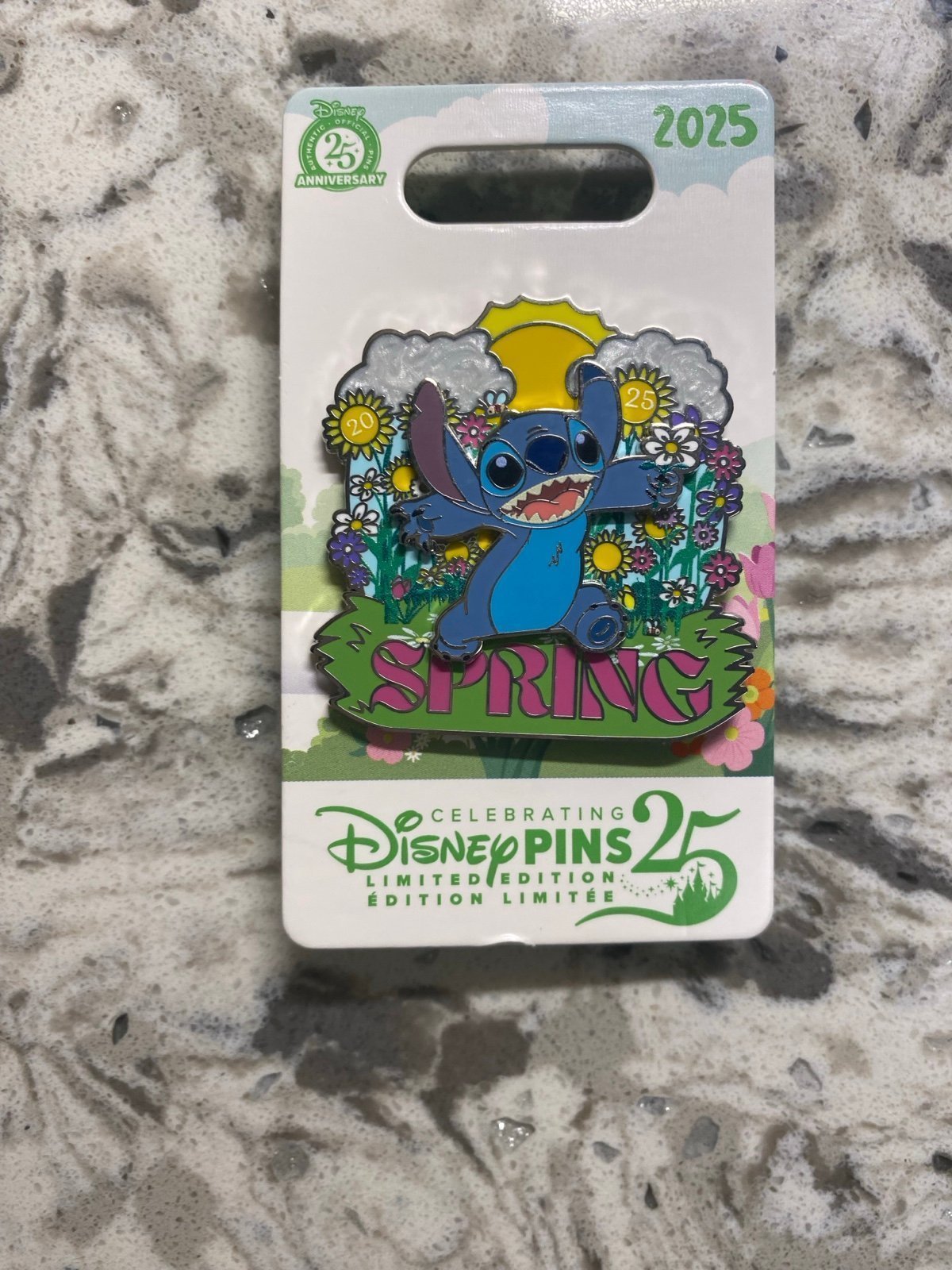 Disney Parks Stitch Spring 2025 Pin LE3000