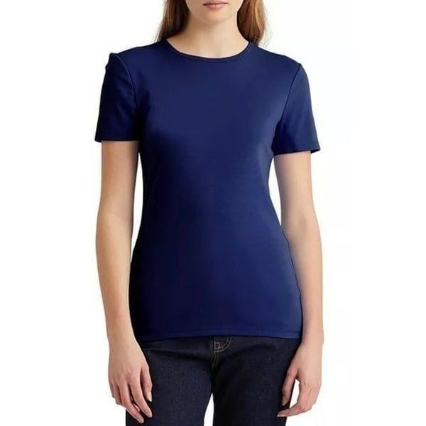 LAUREN Ralph Lauren Navy Short Sleeve Crew Neck T-Shirt Size L
