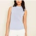 Ann Taylor Mock Neck Sweater Shell Sleeveless Lavender Size Large