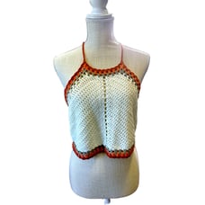 Lulus Crochet Summer Day Crop Halter Top
