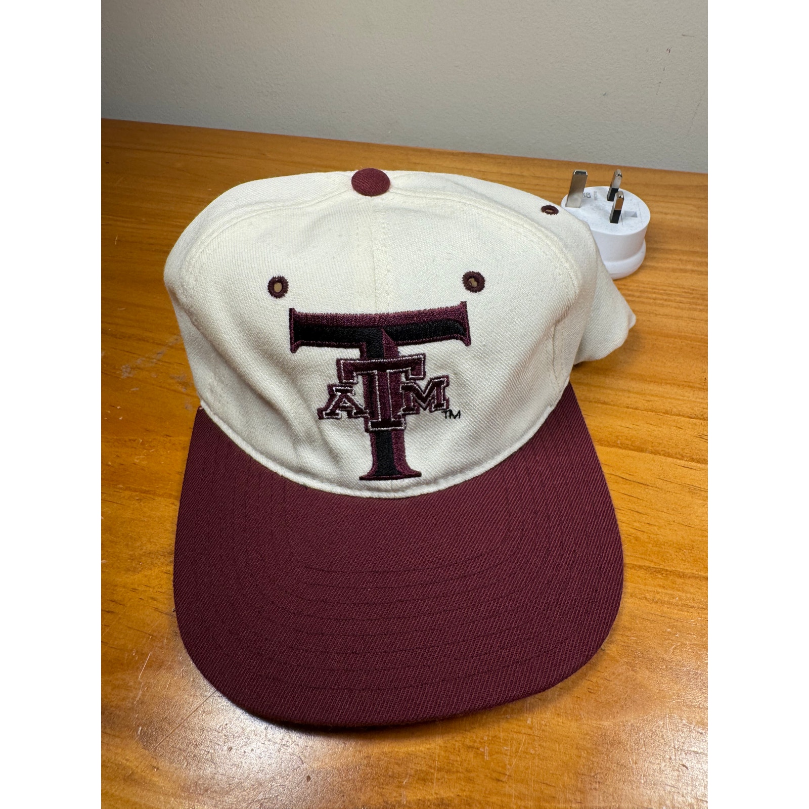 NEW RARE VTG 1990s Texas A&M NCAA Starter Size 6 5/8 - 7 1/8 Hat - White/Red