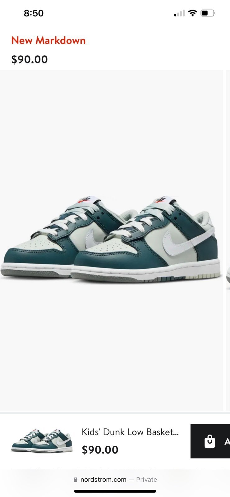 Nike Dunk Low Basketball Shoes size 13c