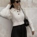 Zara cable knit heavy collared sweater. Bloggers favorite