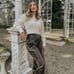 Zara cable knit heavy collared sweater. Bloggers favorite