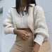 Zara cable knit heavy collared sweater. Bloggers favorite