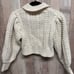 Zara cable knit heavy collared sweater. Bloggers favorite