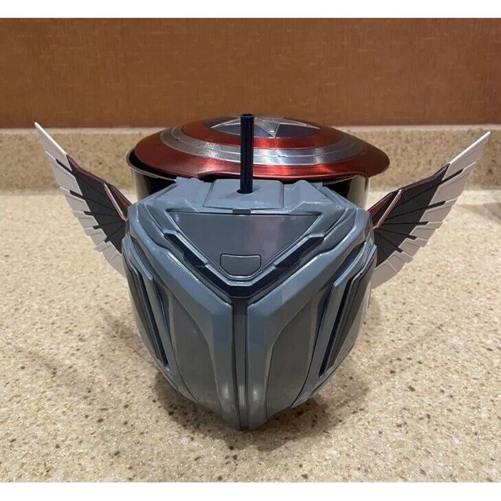 Captain America Brave New World Shield Wing Pack Popcorn Bucket & Cup Attachment