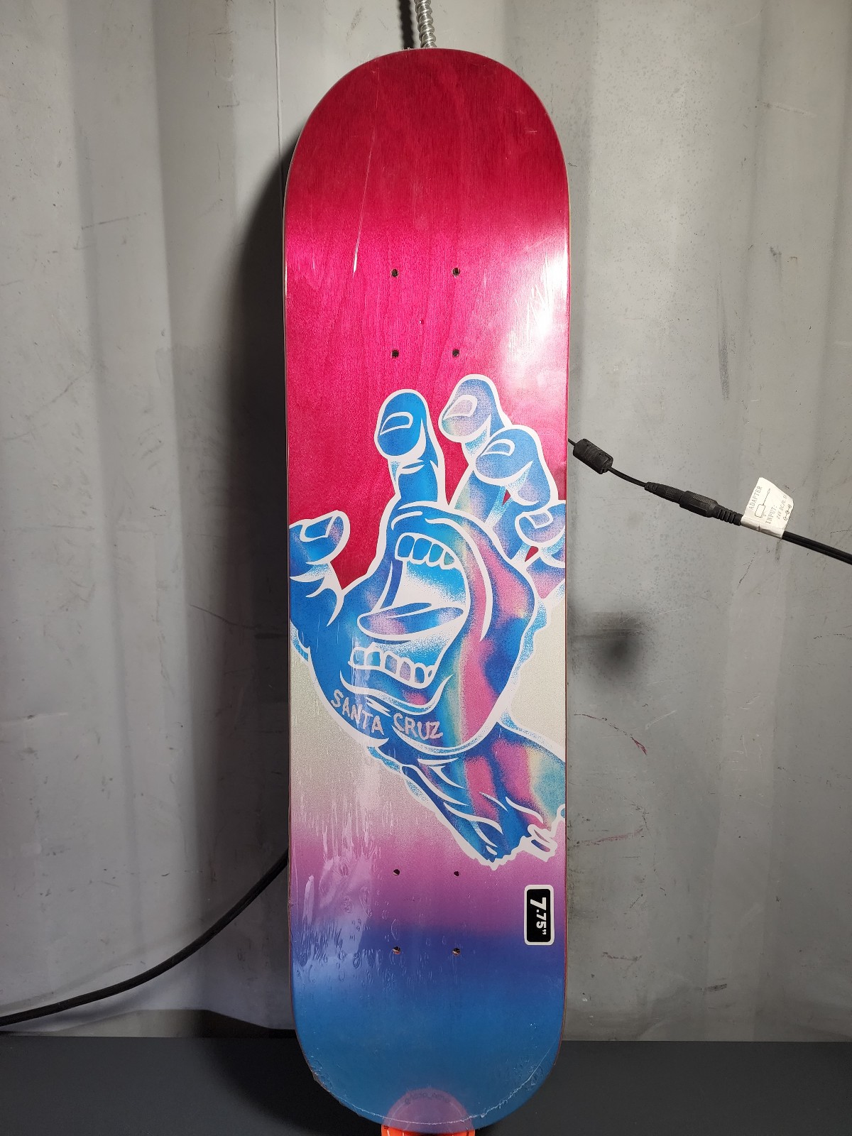 7.75 Iridescent Hand Santa Cruz Skateboard Deck