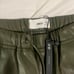 MANGO olive green leather pants