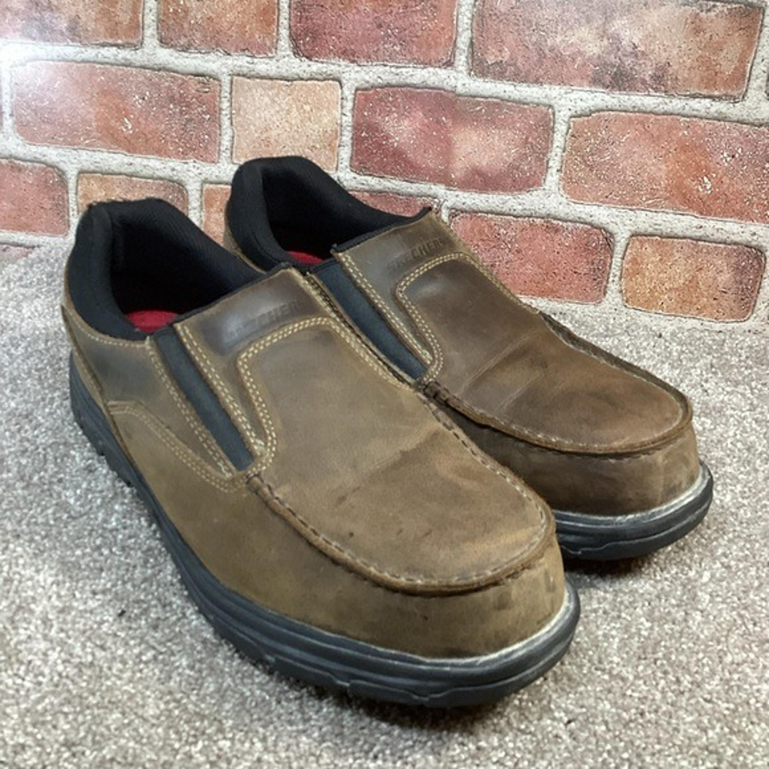 Skechers Work Men’s Vicksburg Rubustle safety work slip on loafers size 11.5