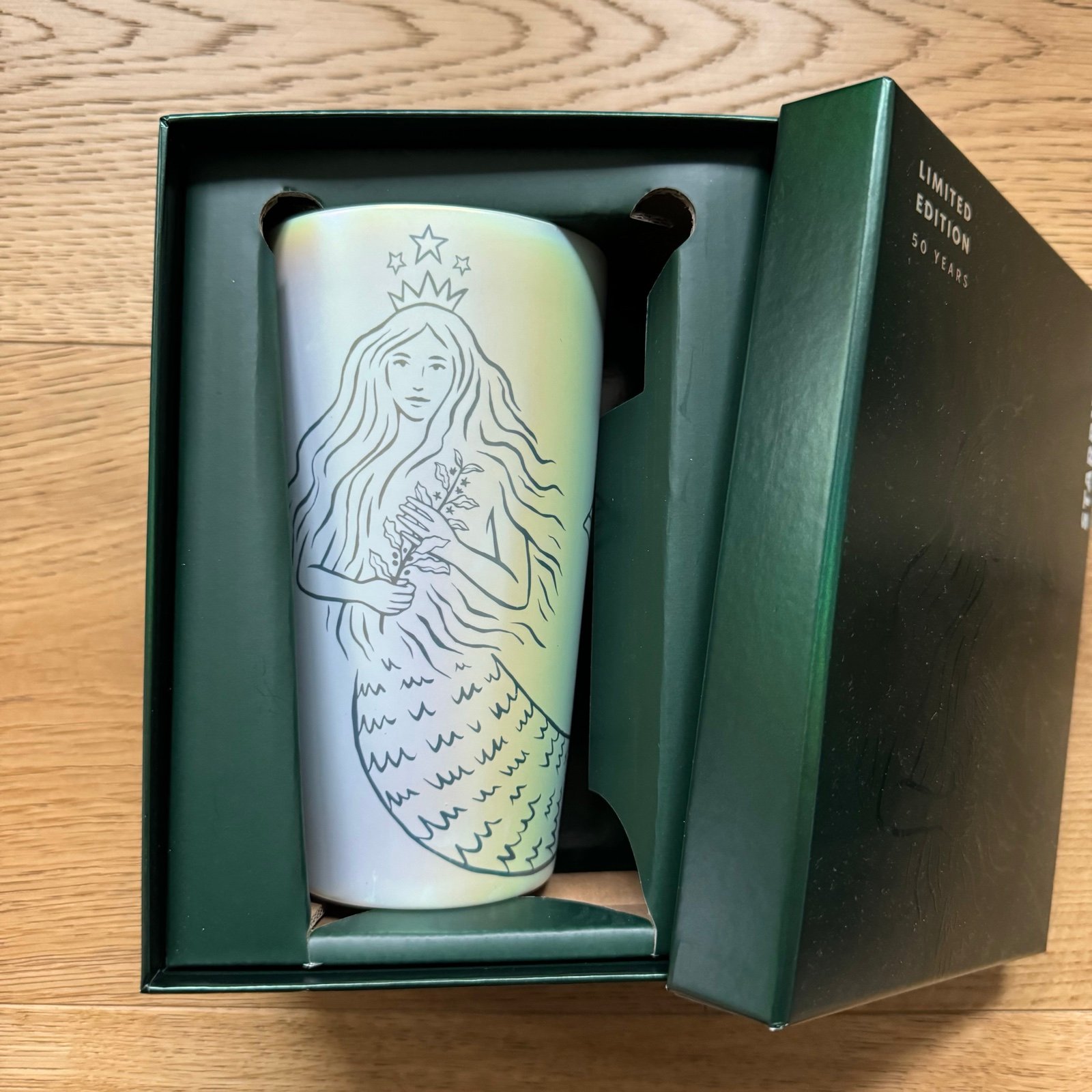 Starbucks 50th Anniversary 12oz Double Wall Ceramic Mug Siren Limited Edition