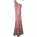 Cynthia & Sahar One-Shoulder Cowl Back Stretch Satin Mermaid Dress XS CS104