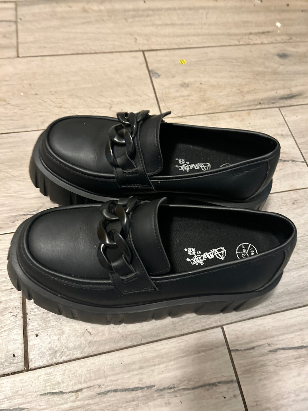 T.U.K. Black TUKskin™ Anarchic Airship Chain Loafer