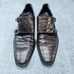Kenneth Cole New York Brown Leather Crocodile Made in Italy Size 9 61316