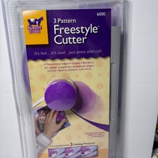 Freestyle cutter by Purple Cow cutting mat ruler guides cutter. Retro package .