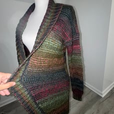 Vintage American Eagle Rainbow Knit Cardigan