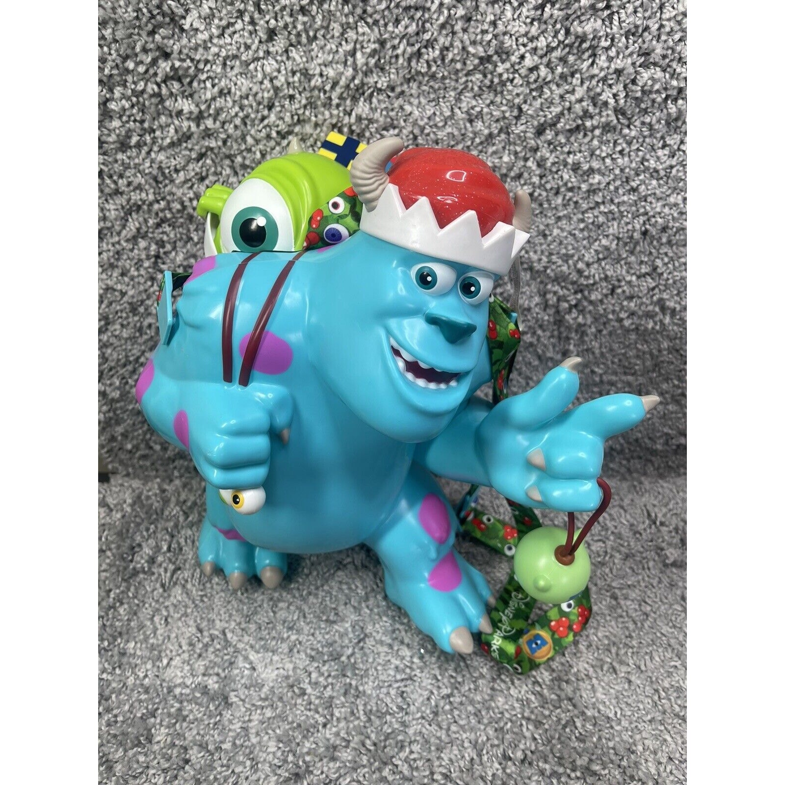 Disney Parks Santa Sully & Mike Popcorn Bucket 2024 Monsters Inc Brand new