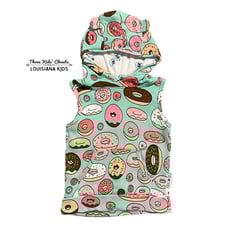 Purl Lamb 3/4T Sleeveless Donut Hoodie
