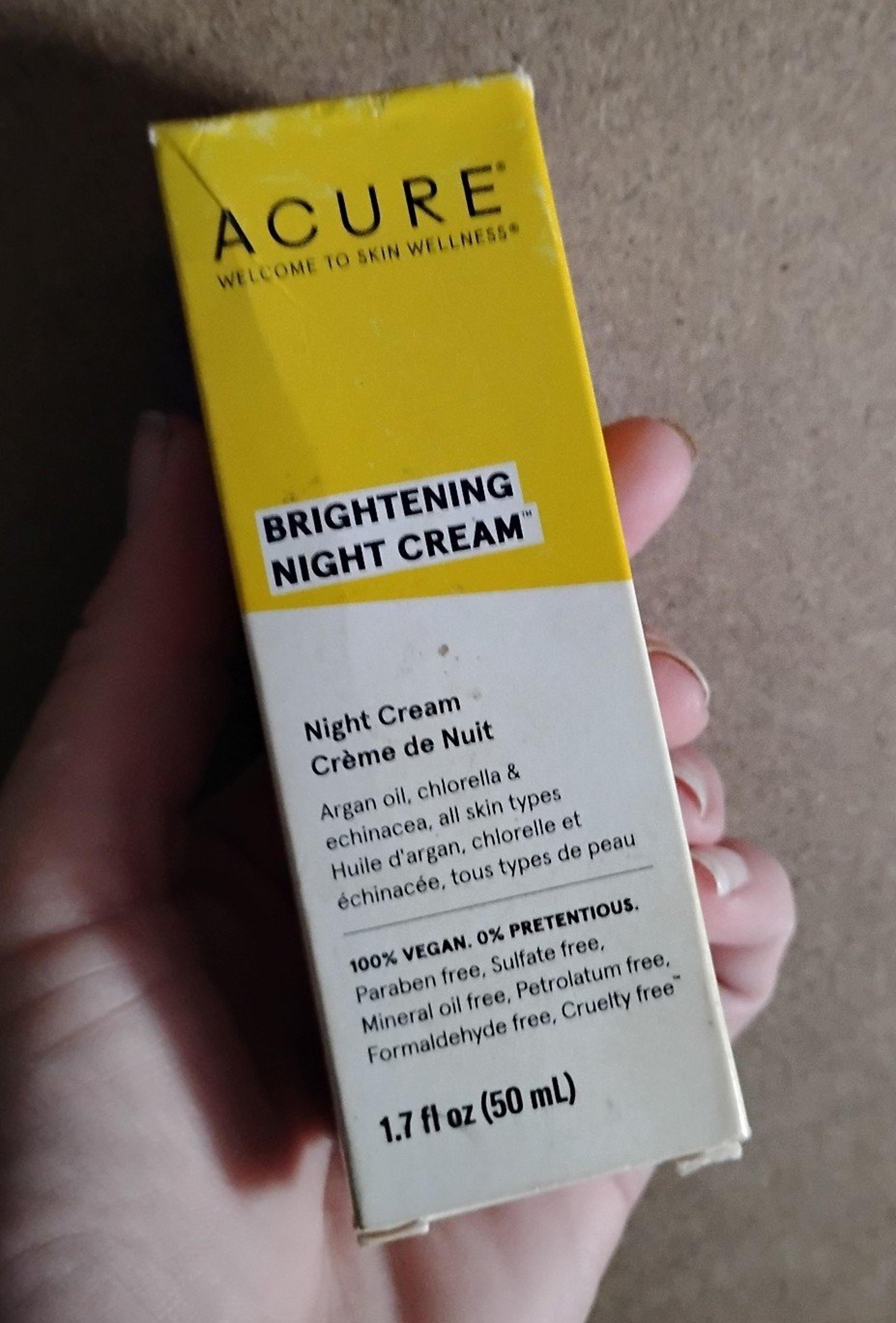 Acure Brightening Night Cream New!