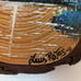 Original Art Painting on Wood Slice La Fortuna Volcano Luis Rojas Costa Rica
