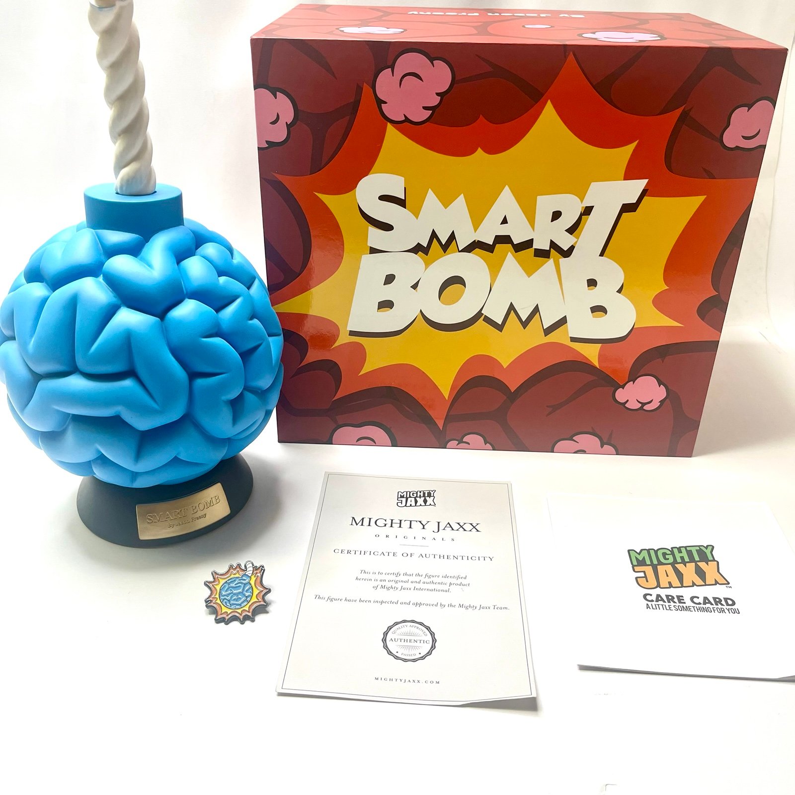 BLUE Smart Bomb - Jason Freeny *COMPLETE* Mighty Jaxx