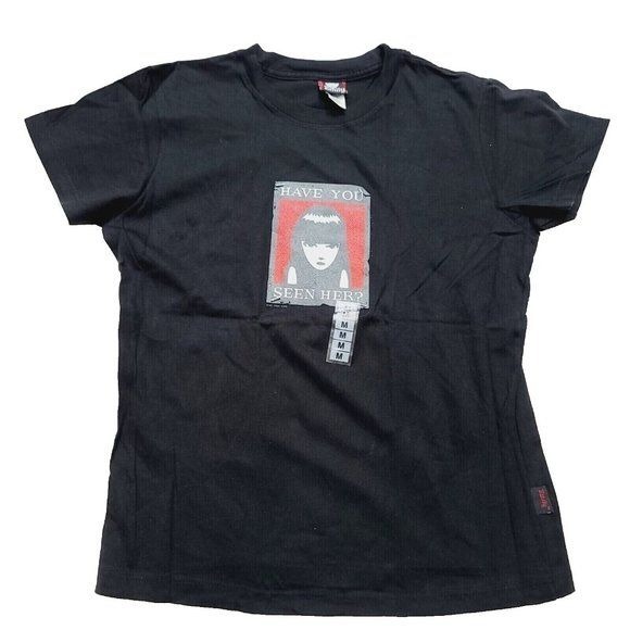 Vintage Emily the Strange Tshirt, Have you Seen Her, Black, Size XS