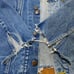 Bonum Reconstructed Remake Patchwork No-Collar Denim