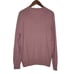 Turtleson Crossover V-Neck Merino Wool Linen Cotton Blend Sweater Orchid Size M