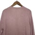 Turtleson Crossover V-Neck Merino Wool Linen Cotton Blend Sweater Orchid Size M
