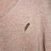 Turtleson Crossover V-Neck Merino Wool Linen Cotton Blend Sweater Orchid Size M