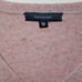 Turtleson Crossover V-Neck Merino Wool Linen Cotton Blend Sweater Orchid Size M