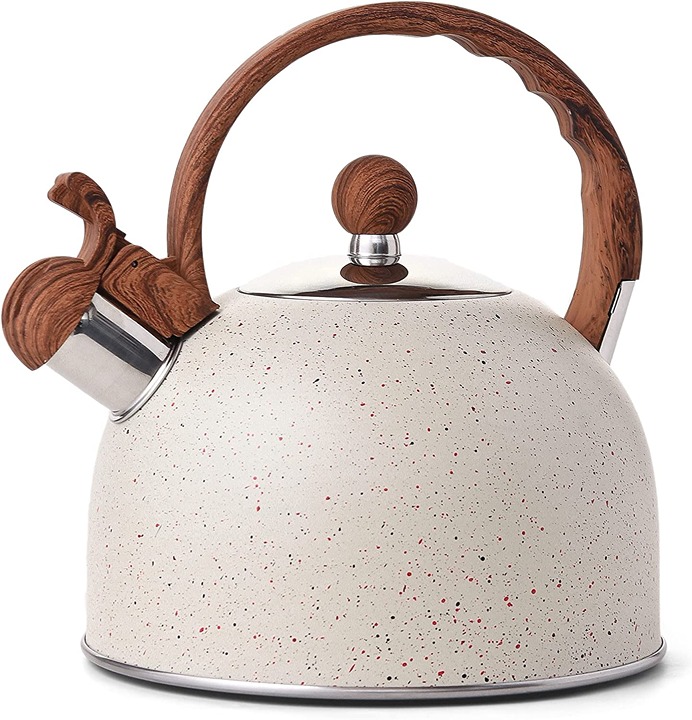 2.5 Quart Whistling Tea Kettle Stainless Steel Tea Pots for Stove Top