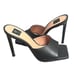 NWT LITA by Ciara X REVOLVE Solid Square Toe Slide heel Sandal in Black