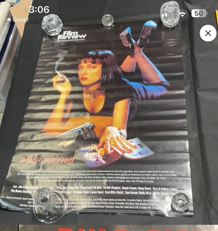 Original vintage 1994 Pulp Fiction movie poster