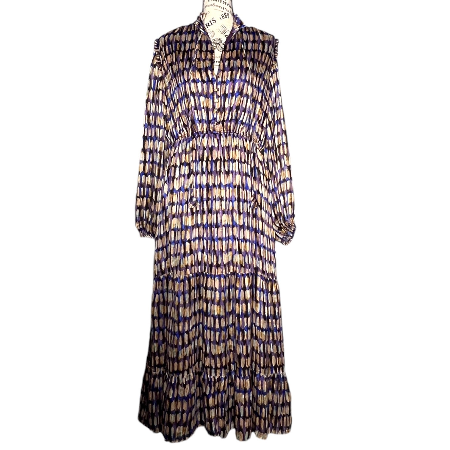 Lost + Wander LARGE Dream Light Maxi Dress - Stitch Fix Long Sleeve Fully Lined