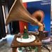 New sierra animated musical Christmas Gramophone santa sleigh reindeer