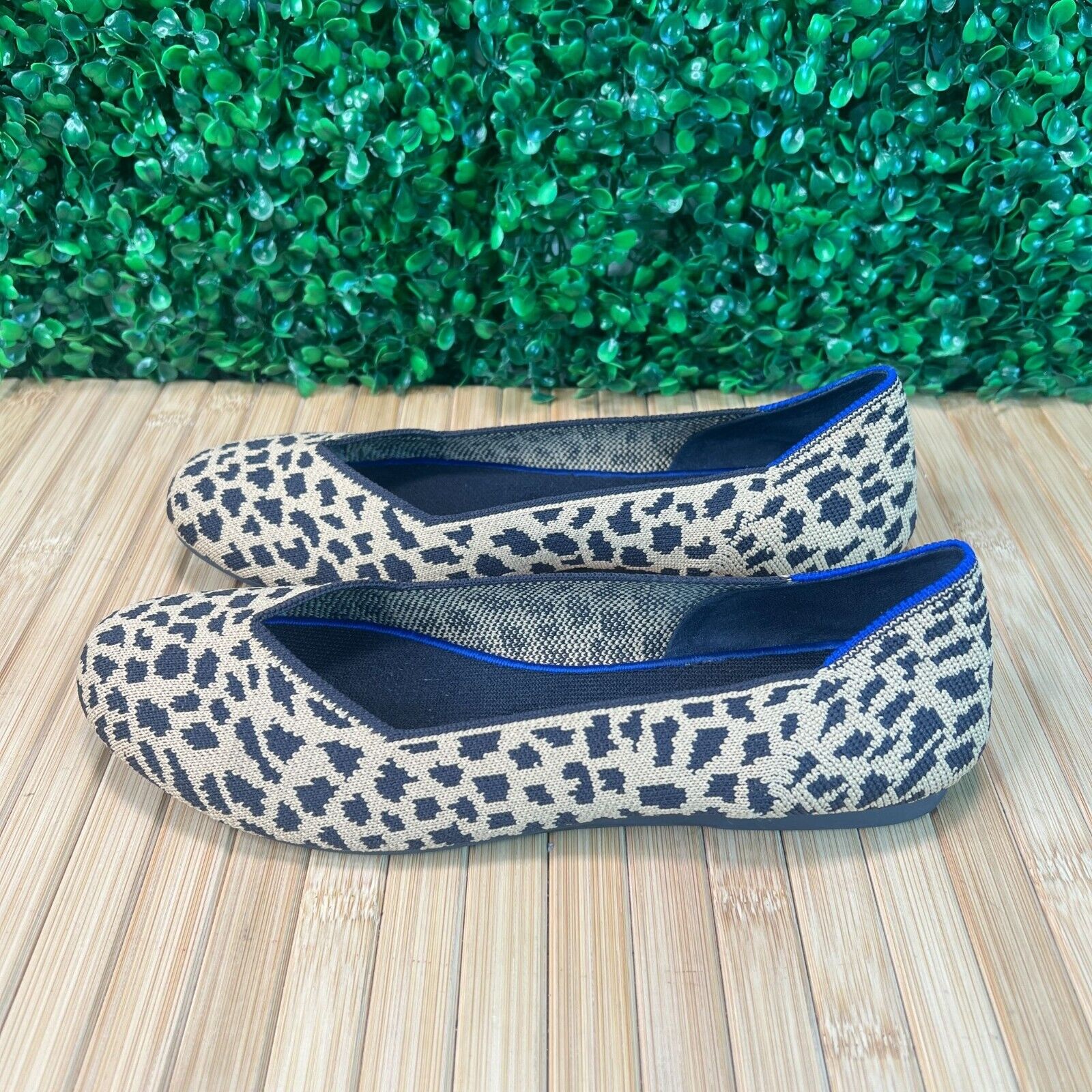 Rothys Cheatah Print Round Toe Flats Women's Sz 8.5 US Office Teacher Work