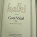 Kalki, by Gore Vidal