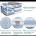 6 Pack Clothes Storage Bag 80L Clothing Storage Bags Organizer