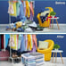 6 Pack Clothes Storage Bag 80L Clothing Storage Bags Organizer