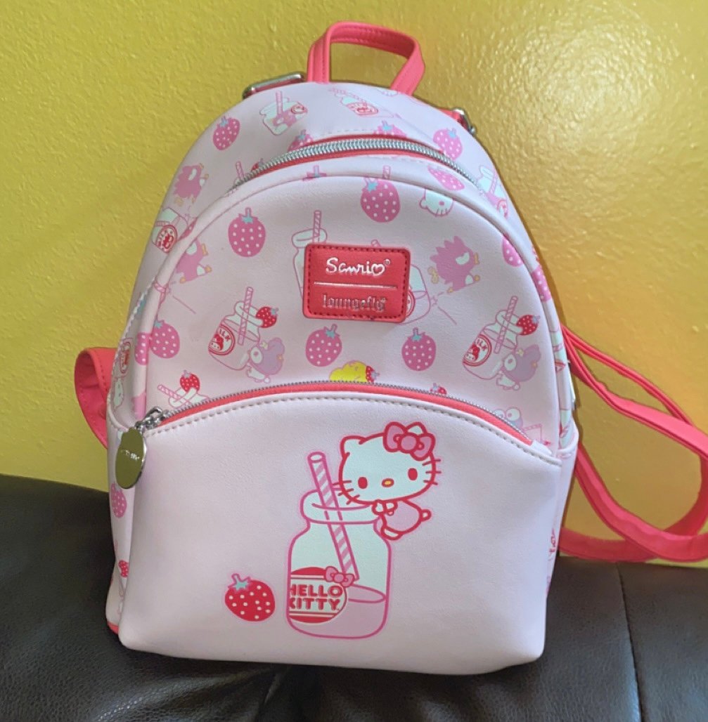 Loungefly hello kitty milk strawberry bag