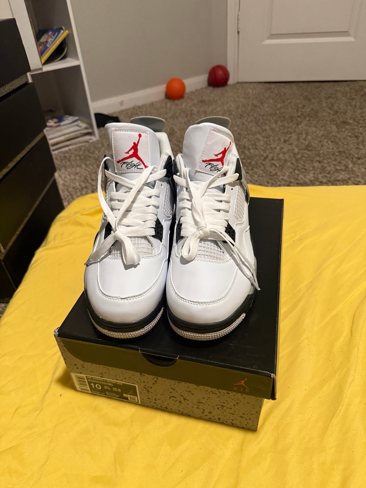 Jordan 4 white cement size 11