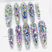 XXL MEDIUM - JEWELS-Gel Press on Nails