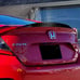 For 2016-2021 Honda Civic X Sedan P-Style Carbon Fiber Rear Trunk Spoiler Wing