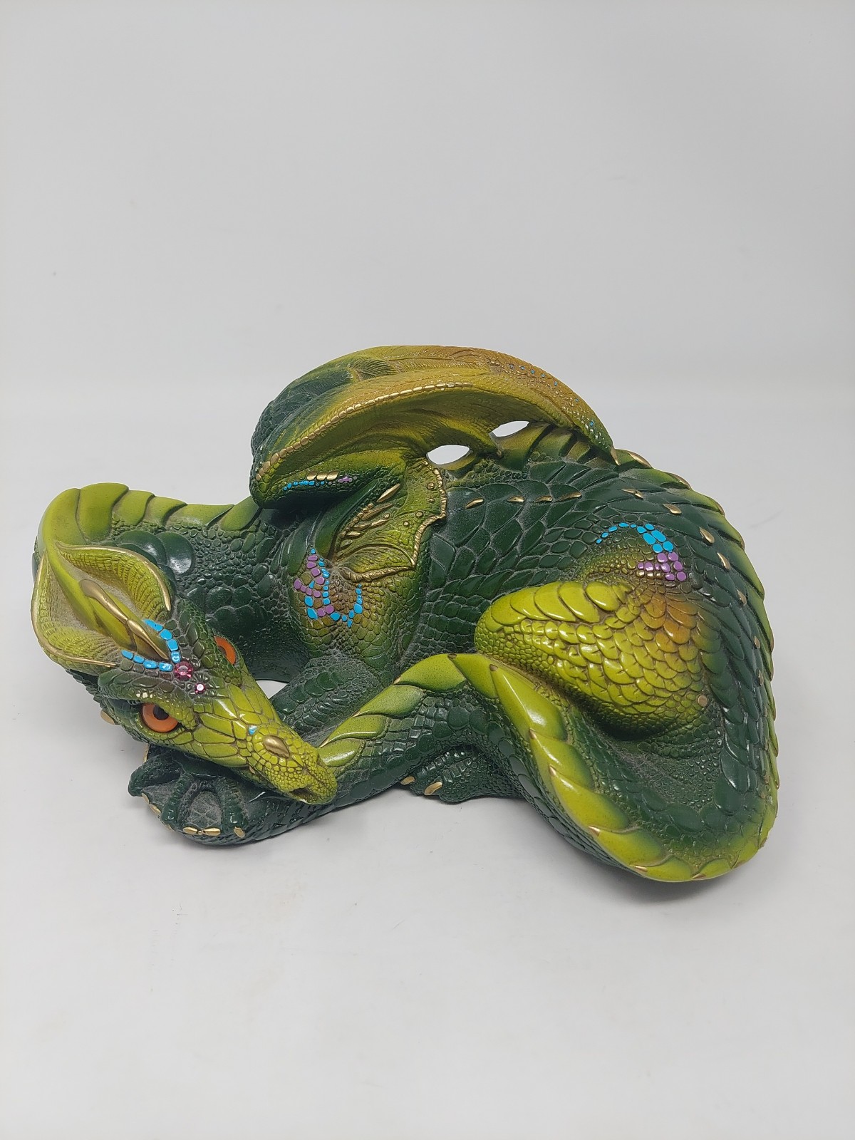 Windstone Editions Signed By Artist Pena 1985 Dragon Sculpture