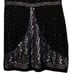 Adrianna Papell Evening Dress Size 8 Black Beaded Sequins Sleeveless Shift 1920