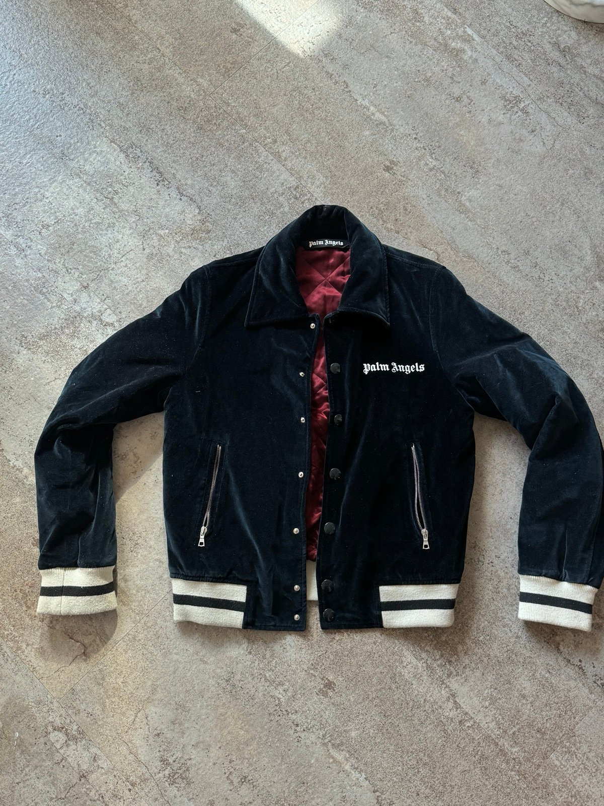 Palm Angels baseball jacket velvet