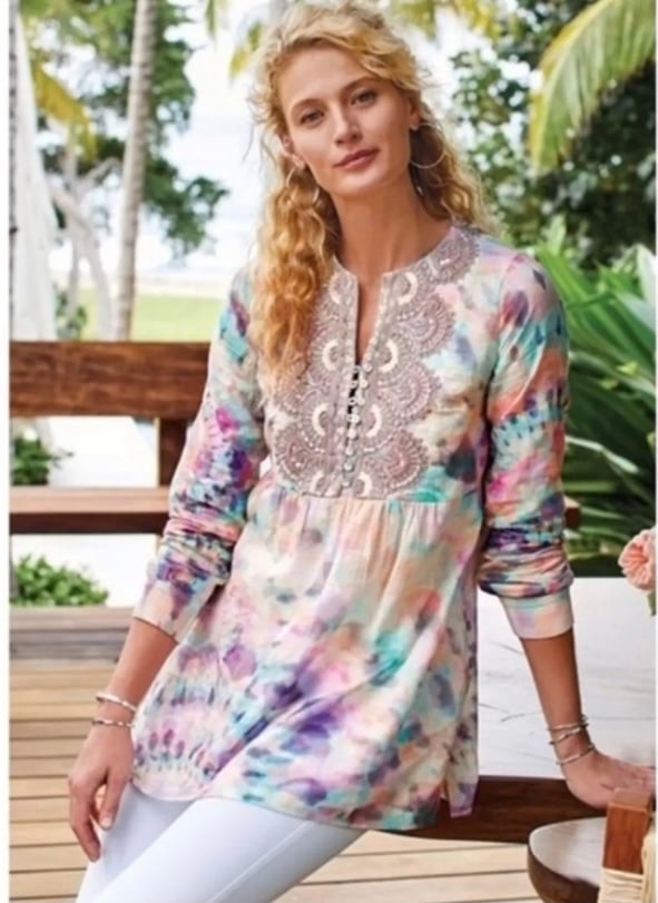 Soft Surroundings Tunic Top Size PXL NWT